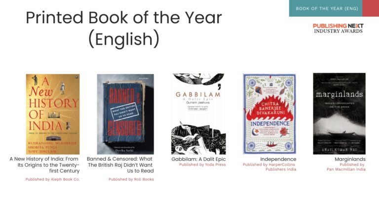 Publishing Next Industry Awards 2023 Shortlist: Printed Book of the Year (English)
